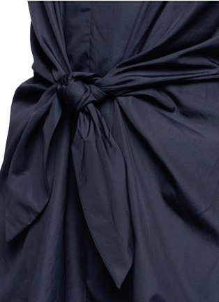 Detail View - Click To Enlarge - 3.1 PHILLIP LIM - Knot front cutout back cotton dress
