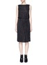 Main View - Click To Enlarge - MARC JACOBS - Glitter pinstripe plunge back dress