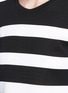 Detail View - Click To Enlarge - CALVIN KLEIN 205W39NYC - Stripe sheer jersey long sleeve T-shirt