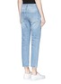 Back View - Click To Enlarge - ACNE STUDIOS - 'Row' slim fit washed cropped jeans
