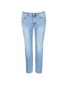 Main View - Click To Enlarge - ACNE STUDIOS - 'Row' slim fit washed cropped jeans