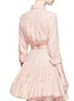 Back View - Click To Enlarge - ALAÏA - 'Voile Pastilles' dot broderie anglaise cropped drawstring shirt
