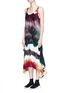 Front View - Click To Enlarge - ACNE STUDIOS - 'Saleh' watercolour print georgette dress