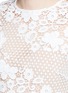 Detail View - Click To Enlarge - SELF-PORTRAIT - Mixed 3D floral guipure lace mini dress