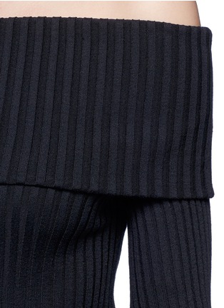 Detail View - Click To Enlarge - THE ROW - 'Tulah' foldover off-shoulder sweater