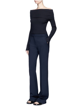 Figure View - Click To Enlarge - THE ROW - 'Tulah' foldover off-shoulder sweater