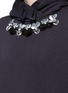 Detail View - Click To Enlarge - MUVEIL - Strass embellished hoodie