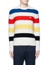 Main View - Click To Enlarge - MAISON KITSUNÉ - Stripe lambswool sweater