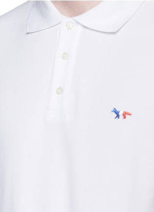 Detail View - Click To Enlarge - MAISON KITSUNÉ - Fox patch polo shirt