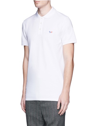 Front View - Click To Enlarge - MAISON KITSUNÉ - Fox patch polo shirt