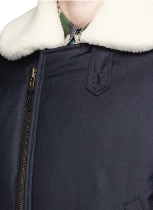 Detail View - Click To Enlarge - MAISON KITSUNÉ - 'Kaori' faux shearling padded jacket