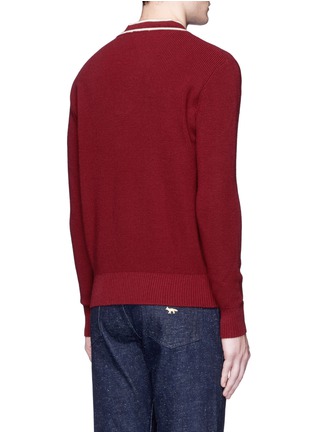 Back View - Click To Enlarge - MAISON KITSUNÉ - Merino wool sweater