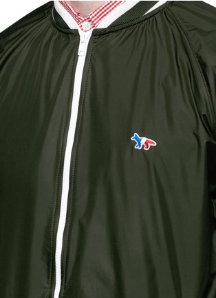 Detail View - Click To Enlarge - MAISON KITSUNÉ - Fox logo appliqué blouson jacket
