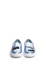 Front View - Click To Enlarge - CHIARA FERRAGNI - 'Piercing Flirting' eye wink appliqué metallic skate slip-ons