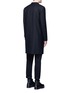 Back View - Click To Enlarge - 73088 - Raw edge wool coat