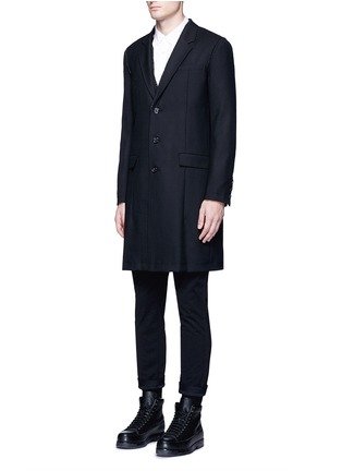 Front View - Click To Enlarge - 73088 - Raw edge wool coat