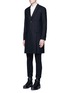 Front View - Click To Enlarge - 73088 - Raw edge wool coat