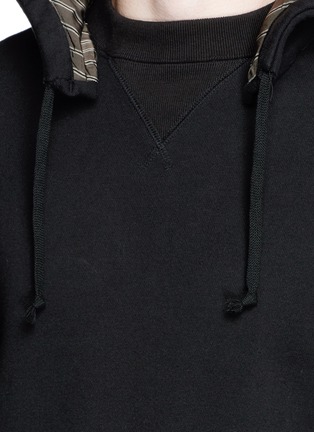 Detail View - Click To Enlarge - 73088 - Side zip cotton hoodie