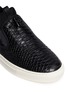 Detail View - Click To Enlarge - ASH - 'Loops' python embossed leather skate slip-ons