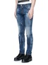 Front View - Click To Enlarge - 71465 - 'Cool Guy' distressed slim fit jeans