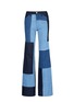 Main View - Click To Enlarge - VICTORIA, VICTORIA BECKHAM - Patchwork wide leg jeans