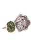 Main View - Click To Enlarge - ÉDÉENNE - Diamond tsavorite jade 18k gold floral ring