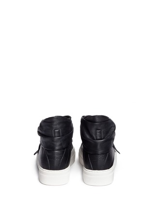 Back View - Click To Enlarge - EUGÈNE RICONNEAUS - 'Calcuta' bow leather high top sneakers