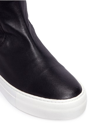 Detail View - Click To Enlarge - EUGÈNE RICONNEAUS - 'E-High' thigh high lambskin leather sneaker boots