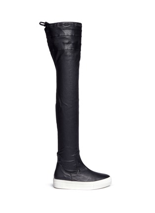 Main View - Click To Enlarge - EUGÈNE RICONNEAUS - 'E-High' thigh high lambskin leather sneaker boots