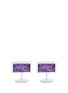 Main View - Click To Enlarge - TATEOSSIAN - Rough edge amethyst sterling silver cufflinks