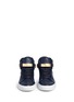 Front View - Click To Enlarge - BUSCEMI SHOES - '100MM' push lock strap leather sneakers