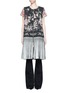 Main View - Click To Enlarge - BY WALID - 'Fringe Gilet' one of a kind rose brocade vest