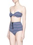 Front View - Click To Enlarge - LISA MARIE FERNANDEZ - 'Poppy' plaid seersucker bikini twin set