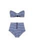 Main View - Click To Enlarge - LISA MARIE FERNANDEZ - 'Poppy' plaid seersucker bikini twin set