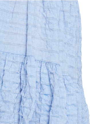 Detail View - Click To Enlarge - LISA MARIE FERNANDEZ - Crinkle tiered babydoll dress