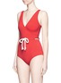 Figure View - Click To Enlarge - LISA MARIE FERNANDEZ - 'Yasmin' drawstring waist pucker swimsuit