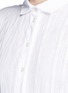 Detail View - Click To Enlarge - LISA MARIE FERNANDEZ - Stripe cotton-linen voile midi shirt dress
