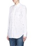 Front View - Click To Enlarge - EQUIPMENT - 'Kenton' apple embroidery cotton shirt