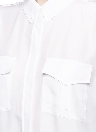 Detail View - Click To Enlarge - EQUIPMENT - 'Major' silk habotai shirt