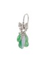 Figure View - Click To Enlarge - SAMUEL KUNG - Diamond jade 18k white gold butterfly drop earrings