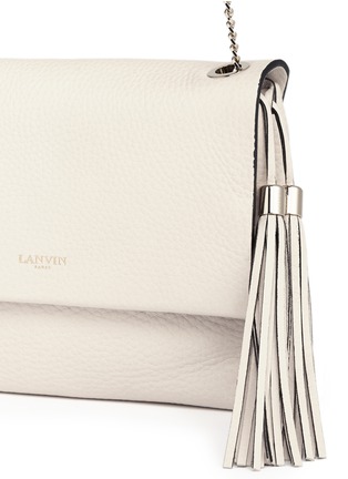 Detail View - Click To Enlarge - LANVIN - 'Mini Sugar' tassel leather flap bag