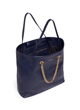 Detail View - Click To Enlarge - LANVIN - 'Sugar' medium leather shopper chain tote