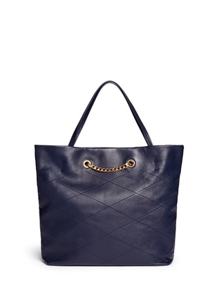 Back View - Click To Enlarge - LANVIN - 'Sugar' medium leather shopper chain tote