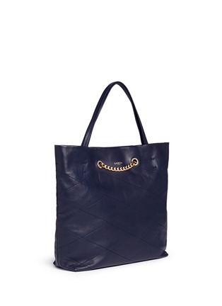 Front View - Click To Enlarge - LANVIN - 'Sugar' medium leather shopper chain tote