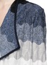 Detail View - Click To Enlarge - ST. JOHN - Ombré wave stripe wool blend cardigan