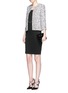 Figure View - Click To Enlarge - ST. JOHN - 'Amour' paillette tweed knit jacket