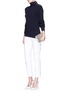 Figure View - Click To Enlarge - ST. JOHN - 'Emma' cropped straight pants