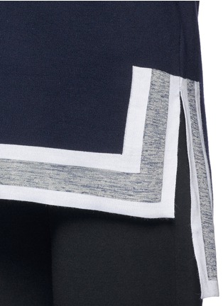Detail View - Click To Enlarge - ST. JOHN - Stripe trim V-neck tunic