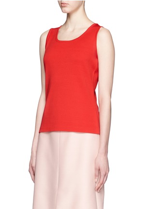 Front View - Click To Enlarge - ST. JOHN - Wool blend Milano knit tank top