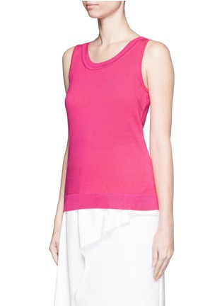Front View - Click To Enlarge - ST. JOHN - Wool-silk knit tank top